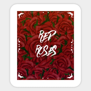 Red Roses Sticker